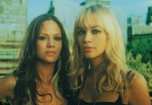 Catherine (right) and Allison Pierce perform at HP Pavilion in San Jose.