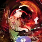Goldenchyld in the mix during Soul Therapy at Myth Taverna & Lounge. Photo by Jessica Shirley-Donnelly.