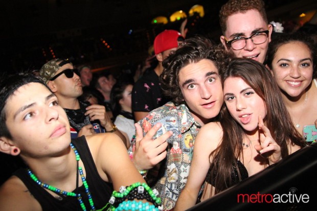 Shiftless Youth: A gaggle of womp-thirsty younguns danced their faces off at the Safe In Sound festival.