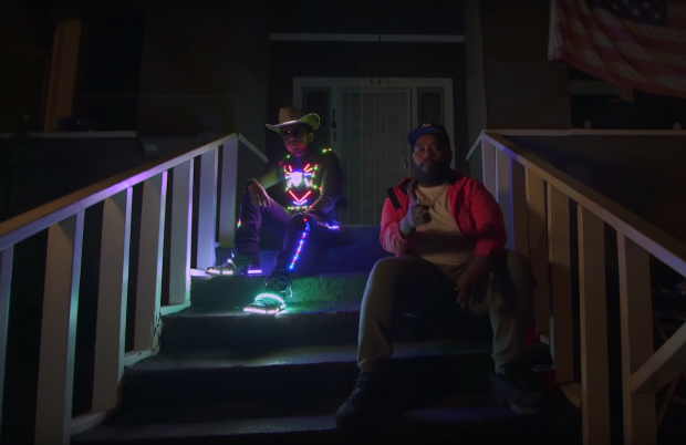 FLOW & GLOW: Antwon spits rhymes and hangs with his chicano crew.