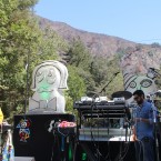 Animal Collective soundchecking at the Fernwood Resort campground in Big Sur. Photo by Nick Veronin.