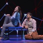 NERD LOVE: In the Broadway hit 'Constellations' two scientists fall for each other. Photo by Kevin Berne.