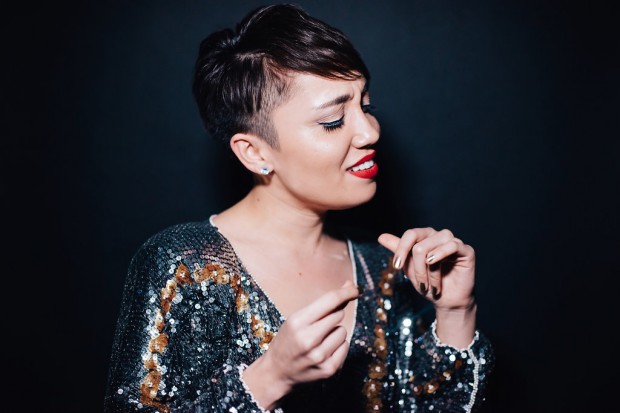 SMOOTH JAZZ: Amy Dabalos is making a name for herself as a jazz vocalist in the South Bay. Photo by Karen Santos.