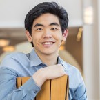PIANO MAN: Daniel Hsu of Fremont has shown great promise on the piano.