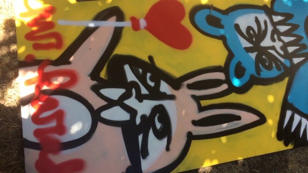 UGLY TRUTHS: In "Sill Trying to Figure It Out," the new show by local artist Mr. Harada, the truth ain't pretty.