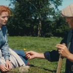 SO QUIET: Instead of saying 'Pilgrim' or 'Pardner,' in 'The Quiet Man' John Wayne holds a flower silently.