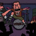 X MEN: Actual photo of dutch straight-edge hardcore legends Vitamin X, as they prepare to tear the roof off of the Mardi Grad Lounge.