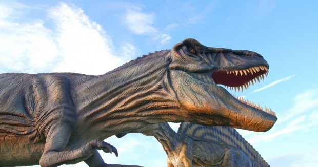 FUELED FOSSILS: These ancient predators pre-date much of life on Earth, but come alive at the Fairgrounds.