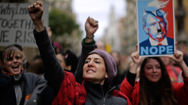 WOMEN UNITED: Now an annual event, the women's march has become a regular show of feminine solidarity in the face of a president with a habit of grabbing things.