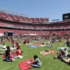 FIELD GOALS: 'Picnic on the Field' opens the gridiron up to the whole family.