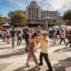 REDWOOD RHYTHM: Enjoy both the sound and the flavor of salsa at Redwood City's annual Salsa Festival.
