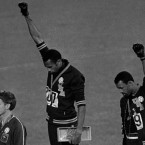PAST IS PRESENT: Tommie Smith revists his famous political statement in new exhibit 'With Drawn Arms.'