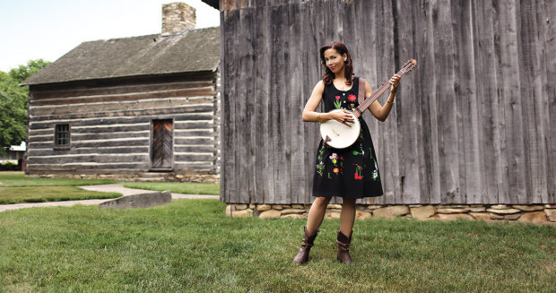 BLUEGRASS SCHOLAR: Banjo and fiddle virtuoso Rhiannon Giddens comes to Bing Concert Hall with jazz pianist Francesco Turrisi.