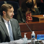 DOJ TV: John Elias speaks on C-SPAN. PHOTO C-SPAN screen capture.