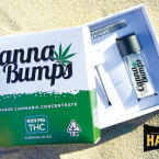OUT LIKE A LIGHT: Canna Bumps, which evoked the image of cocaine, complete with a little spoon and a card for cutting lines, evidently went too far and got bumped from shelves. Photo by THC Living marketing materials