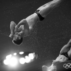 DIVE IN: The best in worlds sport comes to life in a new photo exhibit at Art Ventures Gallery. (photo credit: David Burnett)