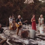 GUARDIN' PAIN: Cosmic mountain folk rockers Wolf Jett in the remains of their former home.