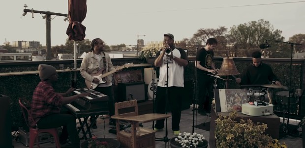 CHOP IT UP: Summer Fest performer Butcher Brown during  their Tiny Desk (at home) NPR concert.