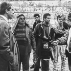 BRIDGING PEACE: Bob Gliner and Roy Gordon interview Palestinian residents of the West Bank in 1991. (Photo credit: Roy Gordon)