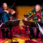 TIME KEEPERS: Kronos Quartet score their own documentary live at Bing Concert Hall.