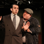 HART BROKEN: Tyler Savin as Brooke Hart and Matthew Regan as Jack Holmes in Tabard Theatre Company’s production of 'Swift Justice.'