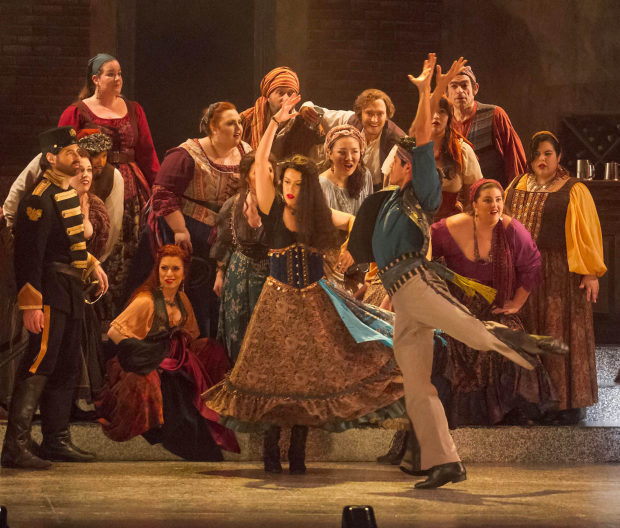 FIERY FLAMENCO: Carmen  is ready to ignite California Theater. Photo Credit: Bob Shomler