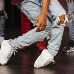FOOT WORK Part ballet, part hip hop, even on stage Memphis Jookin remains all street. Photo Credit: Louis “Ziggy” Tucker