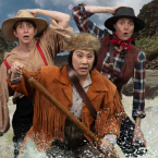 ON THE WATER: This cross-gender performance of  Jaclyn Backhaus's script is hitting the water. Photo credit: Scott Lasky.