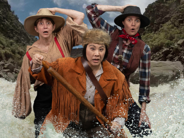 ON THE WATER: This cross-gender performance of  Jaclyn Backhaus's script is hitting the water. Photo credit: Scott Lasky.